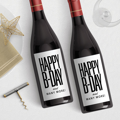 Happy Birthday Wine Label Download