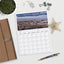 Beach in the fall Desk Style Calendar Download