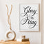 Glory to the new born King Wall Art Download