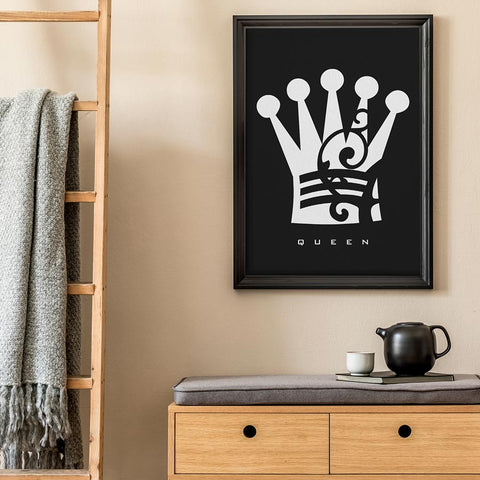 Queen Chess Piece Wall Art Download